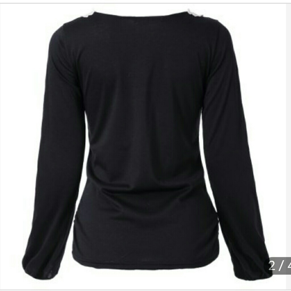 NEW Lacy black Top - Picture 2 of 5